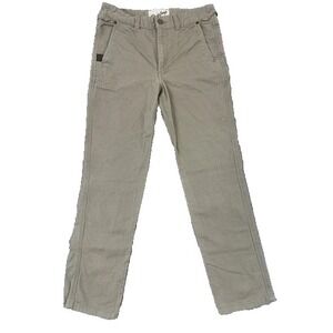 Duck Camp Pants Mens 30x28 Beige Canvas Camping Hunting Outdoor Sportsman